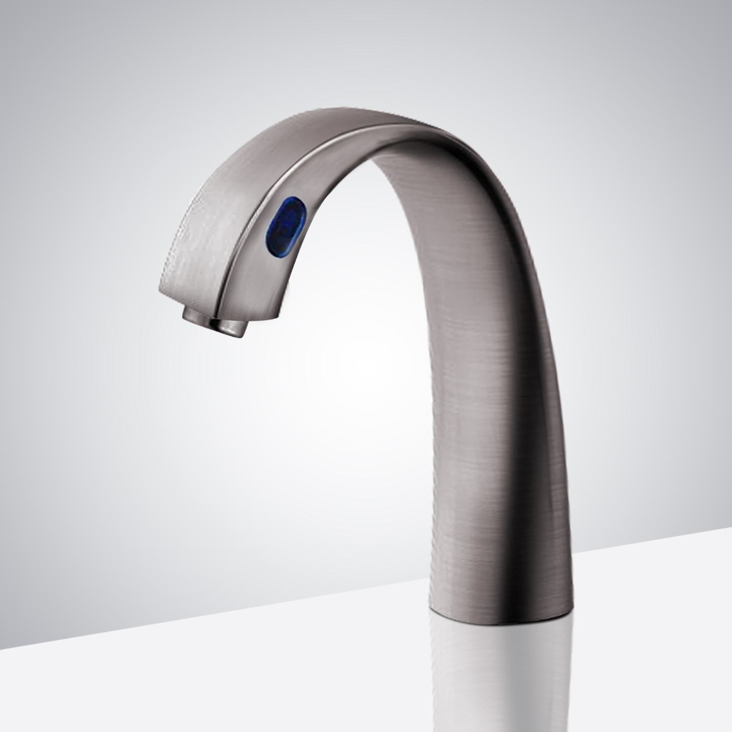 Fontana Le Havre Deck Mount Brushed Nickel Sensor Bathroom Faucet